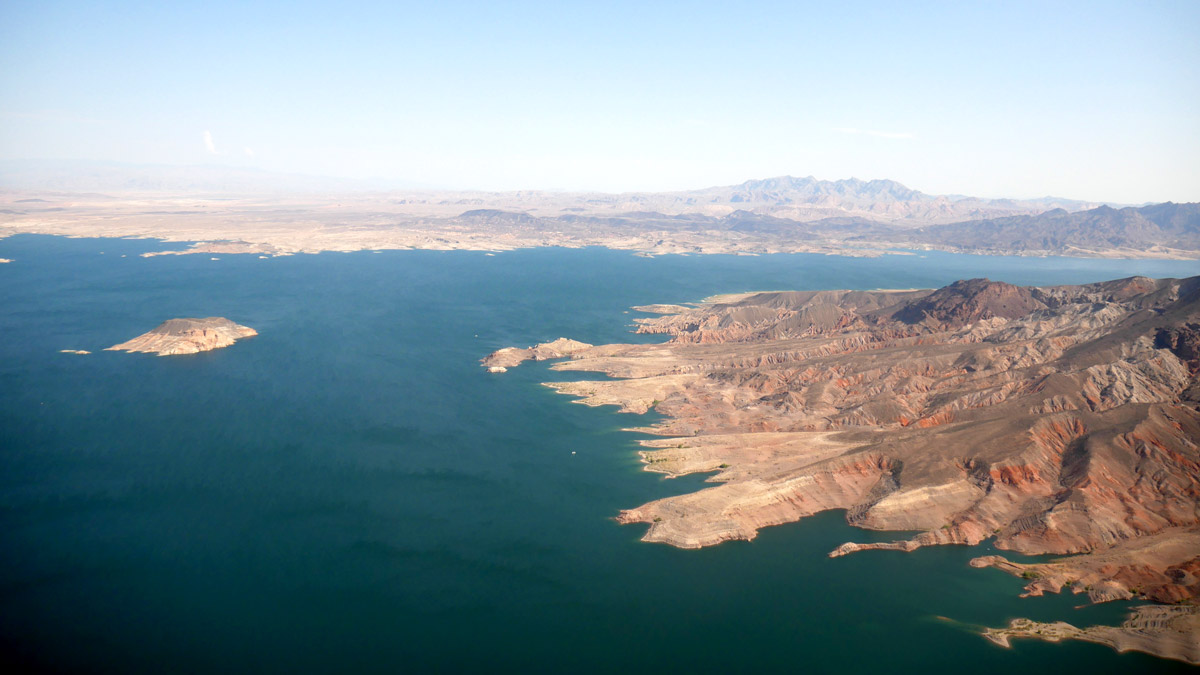 Auf dem Flug von Las Vegas zum Grand Canyon. Foto JW
