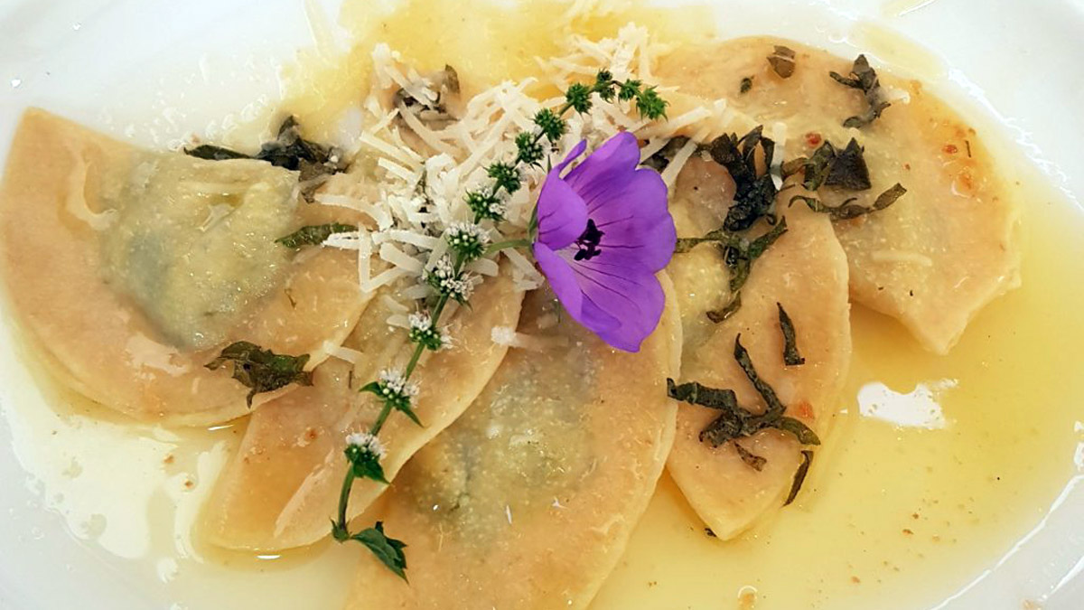 Tiroler Ricotta-Mascarpone-Ravioli Foto Alpenrose