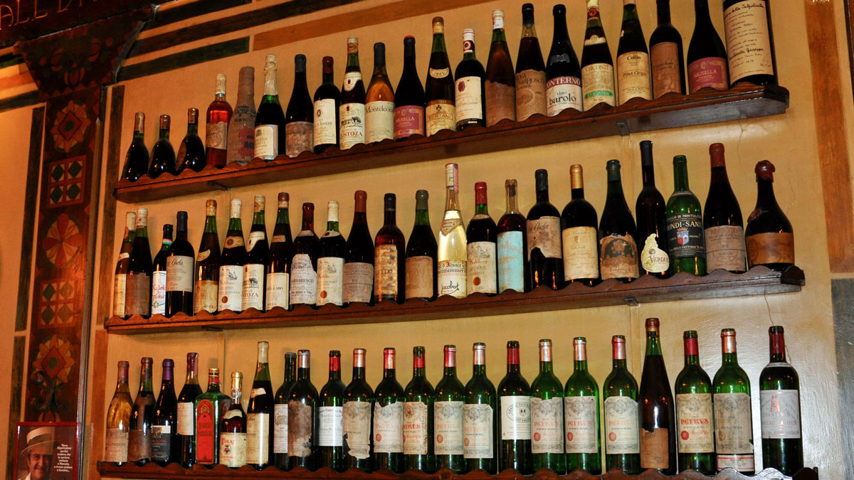 Bottega del Vini: Alle italienischen Weine sind auf der Karte, aber auch große Franzosen sind vertreten. Foto WR
