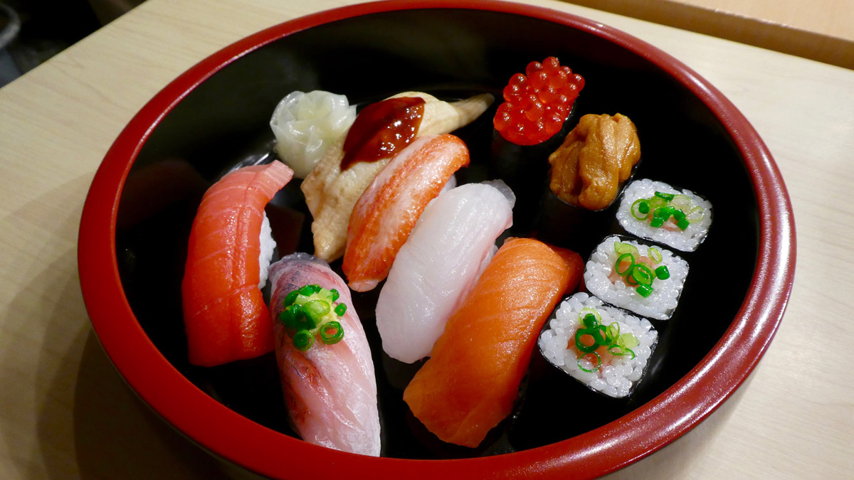 Fake Food Sushi. Sieht aus wie Echt. Foto IH