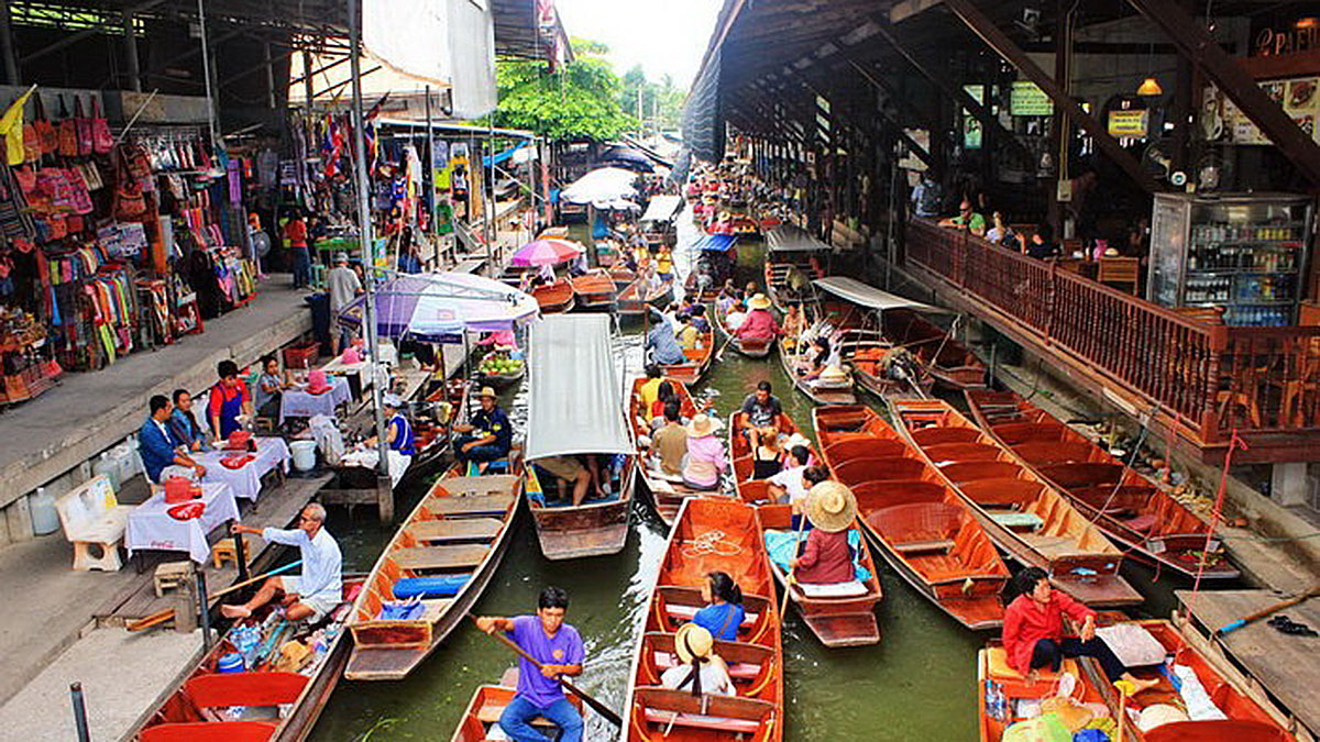 Floating Market: Der schwimmende Markt auf den Klongs