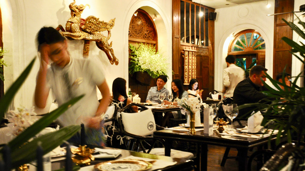 Blue Elephant: Restaurant im Kolonialstil. Foto WR