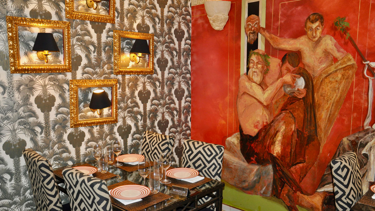 Restaurant AZ-Zait: Warme Farben und florale Muster schaffen Wohlfühl-Atmosphäre. Foto WR
