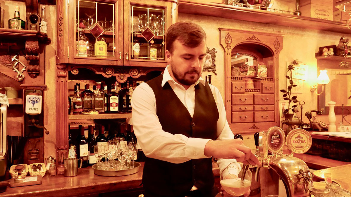 Barkultur in der Altstadt von Vilnius. Foto JW