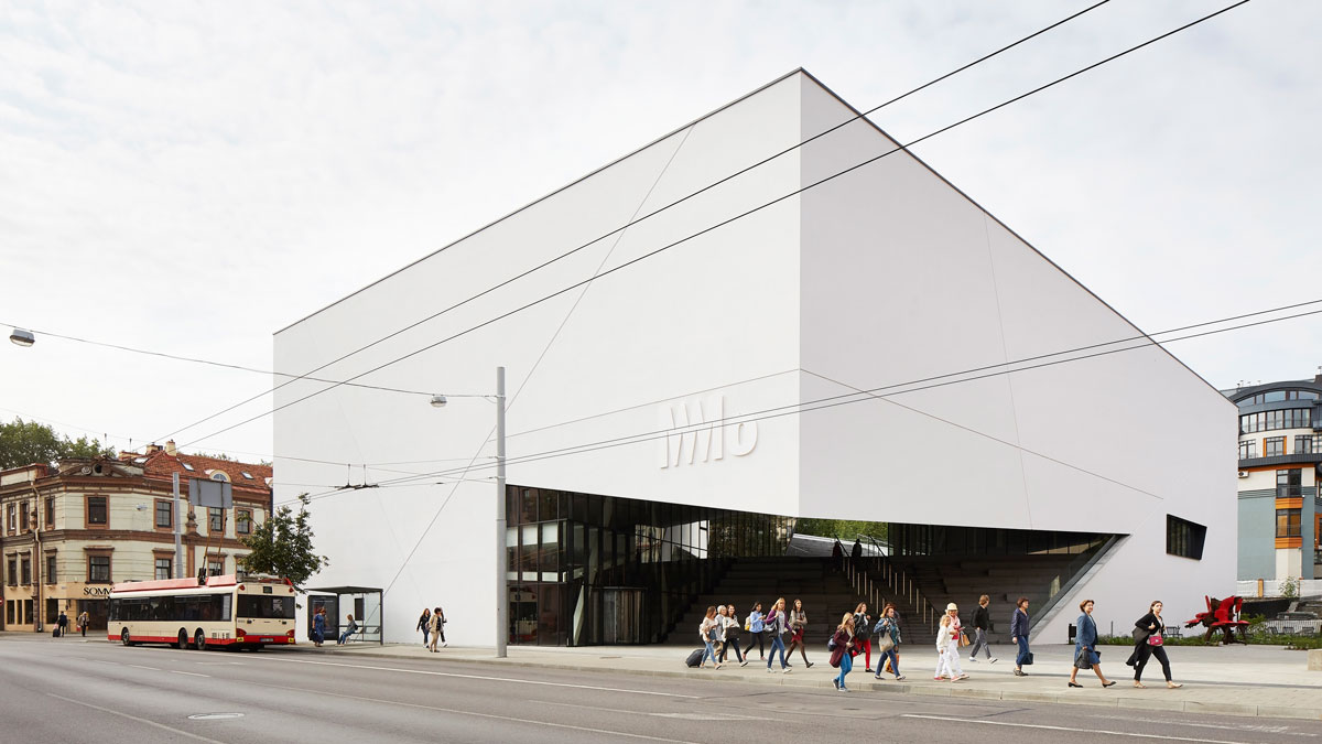 Libeskind Bau in Vilnius, das MO Museum.