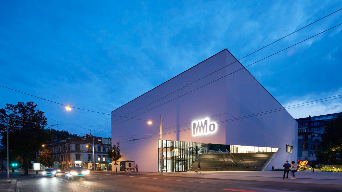 Libeskind Bau in Vilnius, das MO Museum