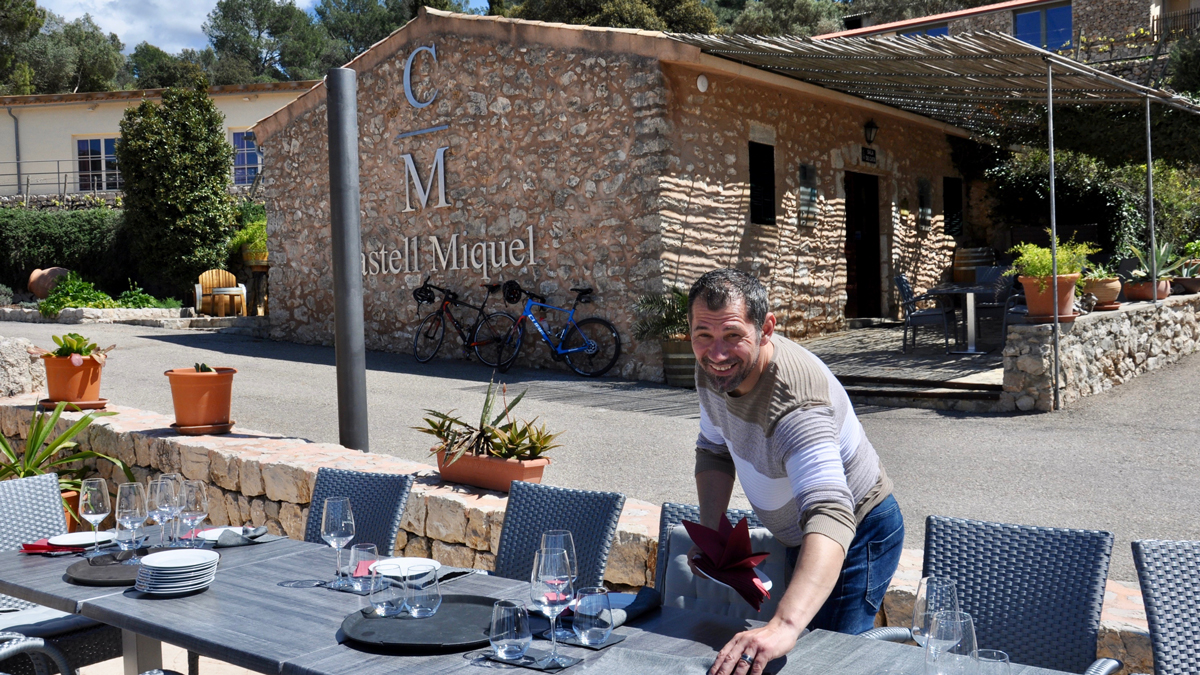 Castell Miquell: Geführte Gruppen-Weinproben nur auf Voranmeldung. Foto Hvf
