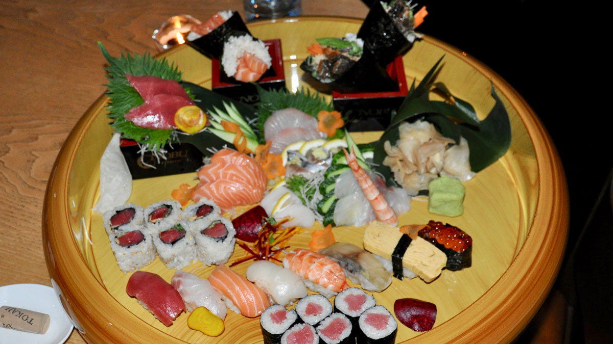 Corvínus, Nobu: Sushi, Sashimi, Nigiri – sehen nicht nur gut aus, schmecken köstlich. Foto Nobu