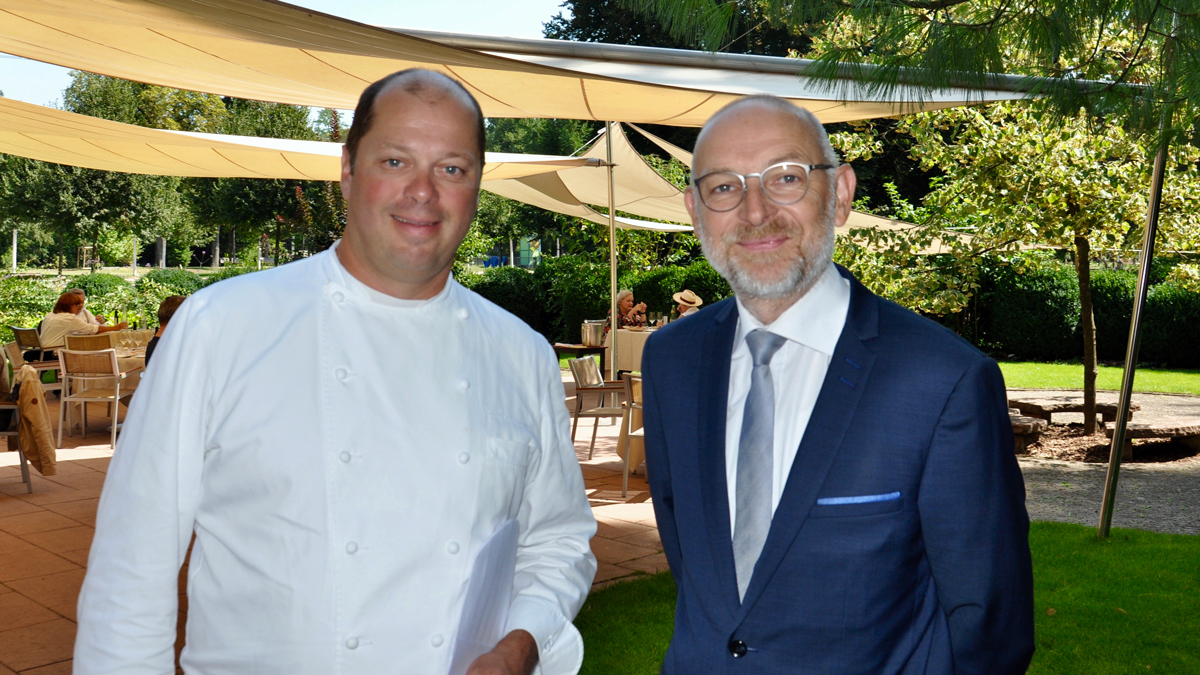 Perfektes Duo: Küchenchef Eric Westermann und Maître d’Hotel Clément Dittlo
