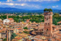 Lucca. 90 000 Menschen leben in der mittelalterlichen Stadt.