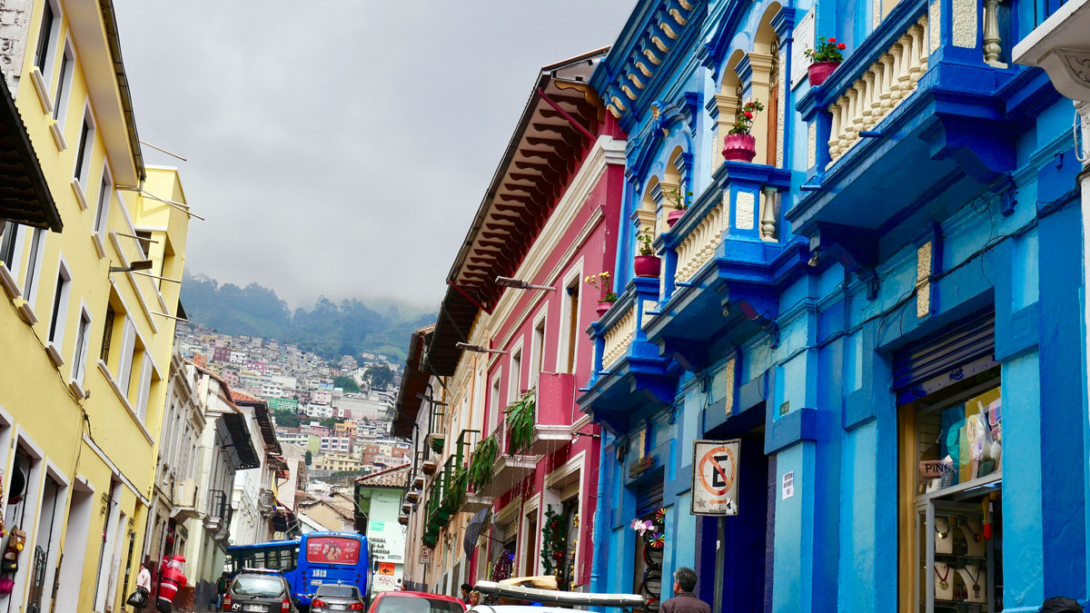 Quitos verwinkelte Innenstadt. Foto JW