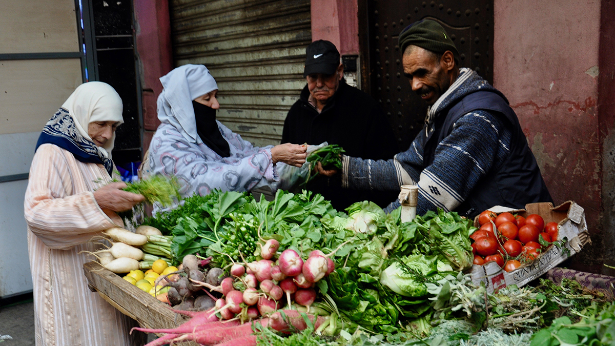 Auch frisches Gemüse wird in der Medina angeboten. Foto WR
