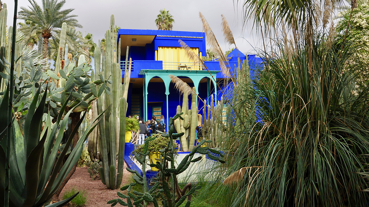 Das blaue Haus im Jardin Majorelle: Hier wohnte der Modeschöpfer Yves Saint Laurent. Foto WR