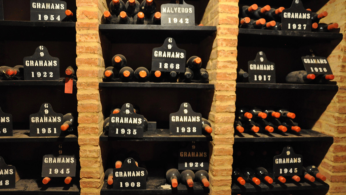 Seltene, alte (und teure) Portweine reifen im Raritätenkeller. Foto WR
