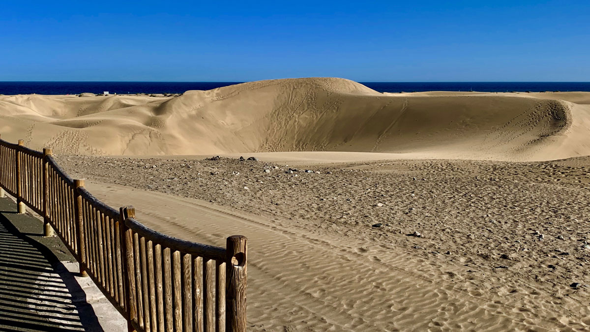 Fast wie die Sahara: Dünen von Maspalomas. Foto WR