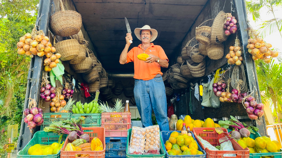 In Costa Rica werden Früchte sogar aus den LKWs verkauft. Foto: Inna Hemme