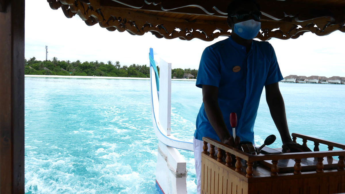 Auf dem Weg vom Finolhu Baa Atoll zum Krabbendinner Crab Shack. Foto: Jürgen Wenzel