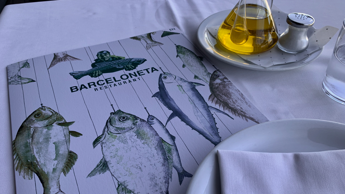 Restaurant Barceloneta. Die Fischgerichte sind exzellent, das Publikum: Yacht-Eigner, Geschäftsleute, wenig Touristen. Foto WR
